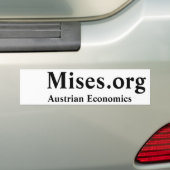 Mises.org, Austrian Economics Bumpersticker (Op auto)