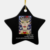 "Misfit Doll" Keramisch Ornament (Achterkant)