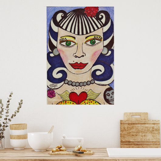 "Misfit Doll" Poster (Keuken)