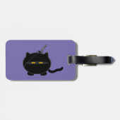 Misfit Ninja Cat Bagagelabel (Achterkant horizontaal)
