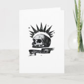Misfit Skull Creative CharacteFolded Greeting Card Kaart (Voorkant)