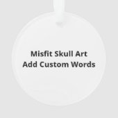 Misfit Skull Creative Character ArAcrylic Ornament (achterkant)