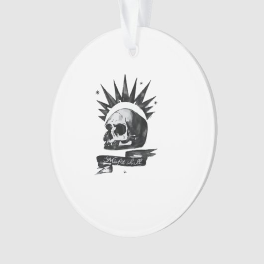 Misfit Skull Creative Character ArAcrylic Ornament (voorkant)