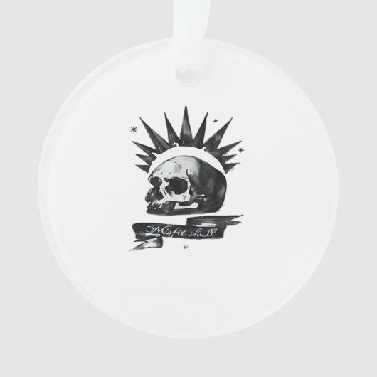 Misfit Skull Creative Character ArAcrylic Ornament (voorkant)