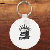 Misfit Skull Creative Character Art Style Keychain (Voorkant)