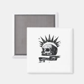 Misfit Skull Creative Character Art Style  Magneet (Voorkant / Achterkant)