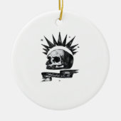 Misfit Skull Creative Character Art Style Ornament (Voorkant)