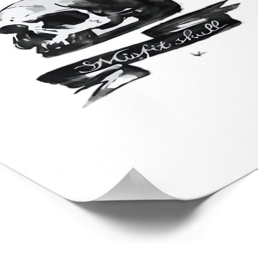 Misfit Skull Creative Character Art Style  Poster (Hoek)