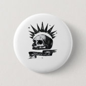 Misfit Skull Creative Character Art Style Ronde Button 5,7 Cm (Voorkant)