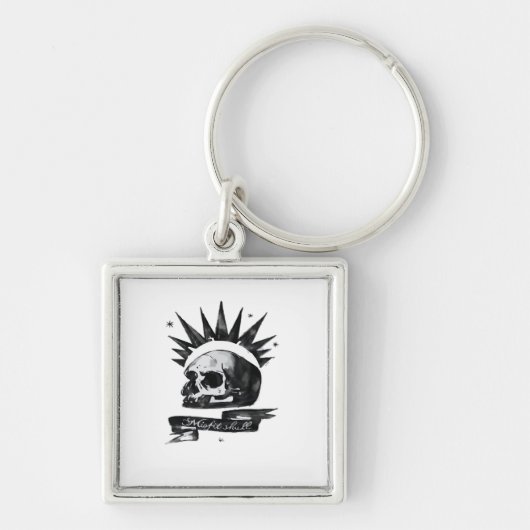 Misfit Skull Creative Character Art Style  Sleutelhanger (Voorkant)