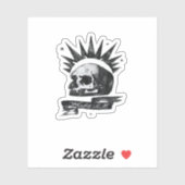 Misfit Skull Creative Character Art Style  Sticker (Vel)