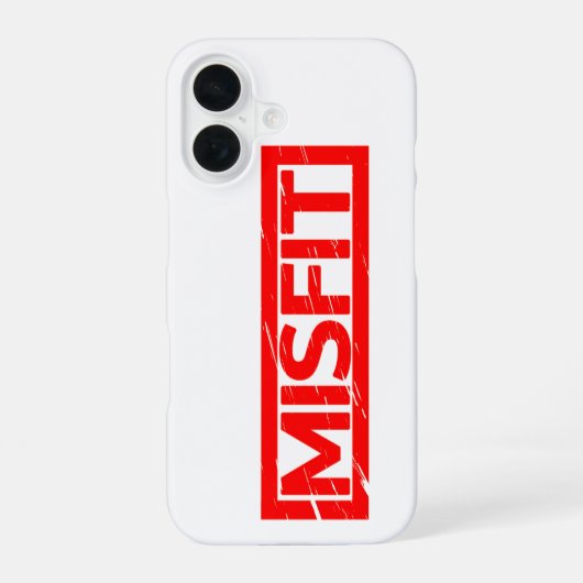 Misfit Stamp iPhone 16 Hoesje (Achterkant)
