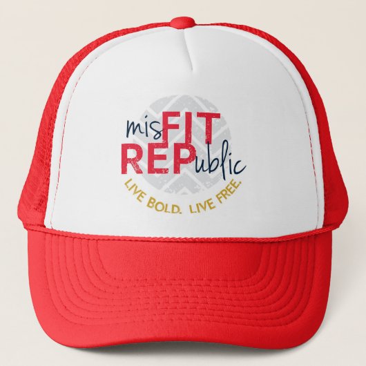 misFIT Trucker Hat red Trucker Pet (Voorkant)
