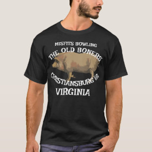 MISFITS BOWLING OUDE KNOEIEN CHRISTIANSBURG VIRGIN T-SHIRT