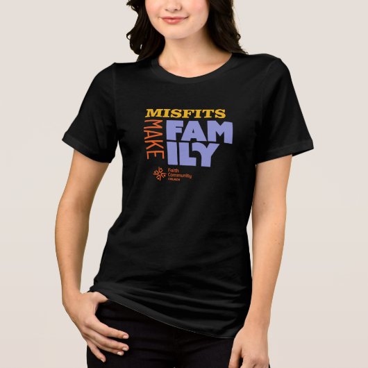 Misfits Make Family Donkere T-shirt (Voorkant)