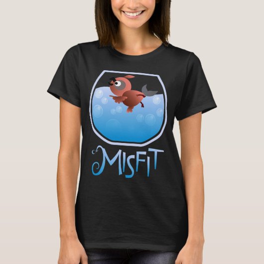 Misfits - Zwemmende Vogel T-shirt (Voorkant)