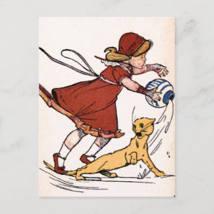 "Misfortuinen komen nooit verbijsterend" Vintage Briefkaart