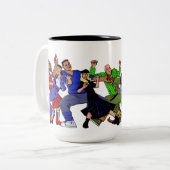 Misgebruikte Mok van Dans-a-thon Two-Tone Coffee (Voorkant links)