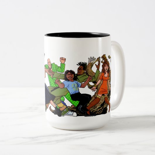 Misgebruikte Mok van Dans-a-thon Two-Tone Coffee (Voorkant rechts)