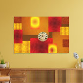 Mish Mosh Tick Tock Stretched Canvas Afdrukken (Insitu (Woonkamer))