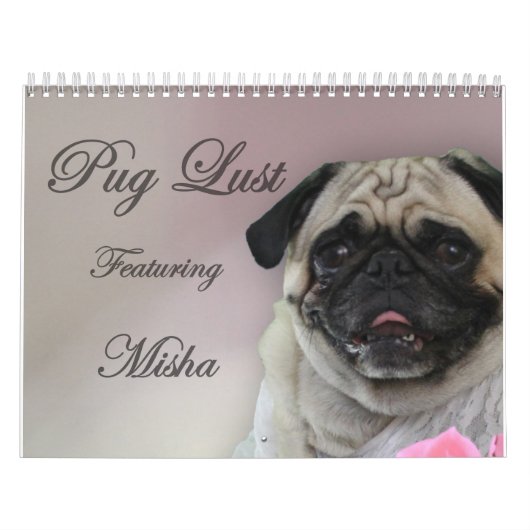 Misha for Pug Lust, pug lingerie agenda Kalender (Hoes)