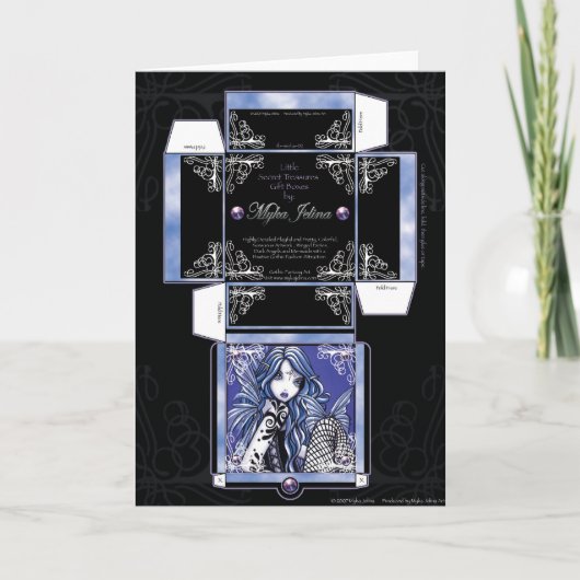 "Misha" geschenkdoos Kaart Vlinderfee (Voorkant)