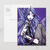 Misha Tattooed Butterfly Faery Fantasy Briefkaart (Voorkant / Achterkant)