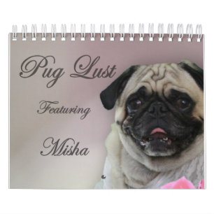 Misha voor Pug Lust Lingerie Agenda Kalender