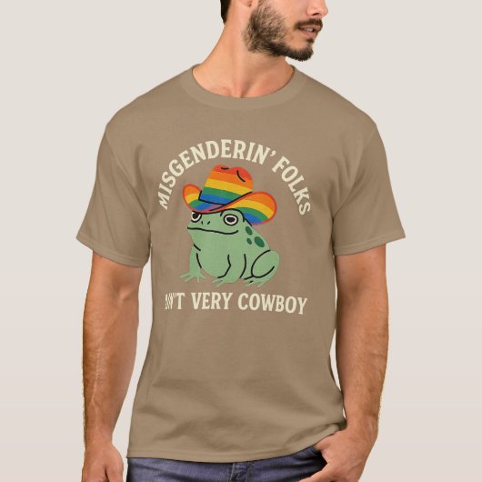 Mishandelende mensen zijn geen cowboy - LGBTQ Clas T-shirt (Voorkant)