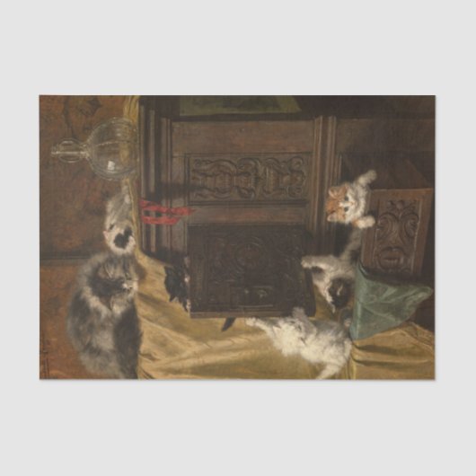 Mishandeling door Henriette Ronner-Knip Tissuepapier (Voorkant)