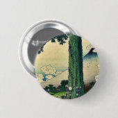 Mishima Pass in de provincie Kai, door Katsushika, Ronde Button 5,7 Cm (Voorkant /achterkant)