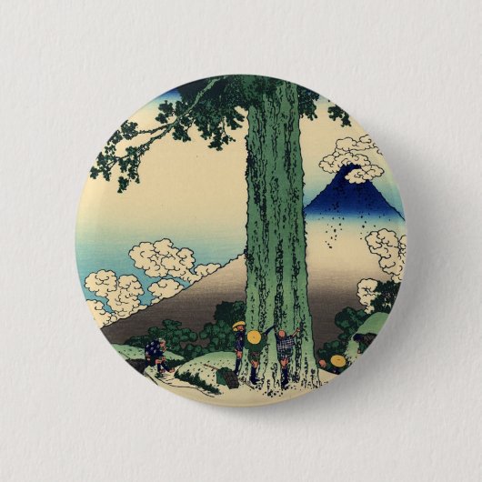 Mishima Pass in de provincie Kai Ronde Button 5,7 Cm (Voorkant)