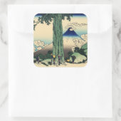 Mishima Pass in de provincie Kai Vierkante Sticker (Tas)