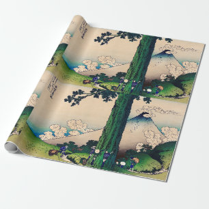 Mishima Pass in Kai Province door Katsushika Hokus Cadeaupapier