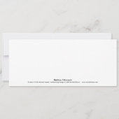 Mishkan (Tabernacle)-kunstkaart Kaart (Achterkant)