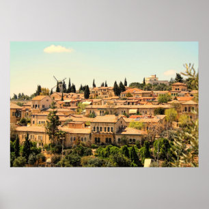 Mishkenot Shaananim in Jeruzalem Poster