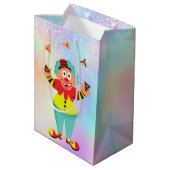Mishloach Manot Clown Hamantash Purim Medium Cadeauzakje (Achterkant Gekanteld)