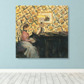 Misia op de Piano Canvas Afdruk (Insitu (Houten vloer))