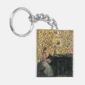 Misia op de Piano Sleutelhanger (Voorkant Links)