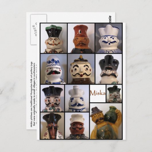 Miska Pitcher Post Card Briefkaart (Voorkant / Achterkant)