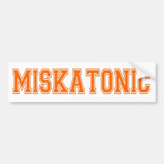 Miskatonic Bumpersticker (Voorkant)