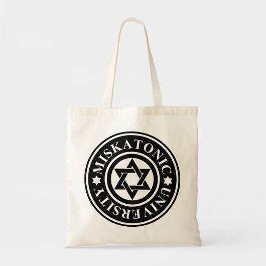 MISKATONIC UNIVERSITEIT TOTE BAG (Voorkant)