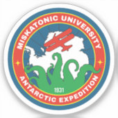 Miskatonic University Antarctic Expedition Sticker (Voorkant)