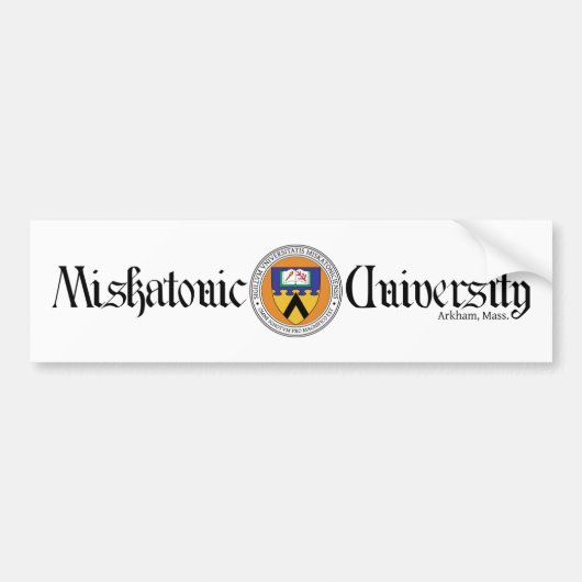 Miskatonic University Bumpersticker (Voorkant)
