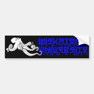 Miskatonic University Bumpersticker (zwart)