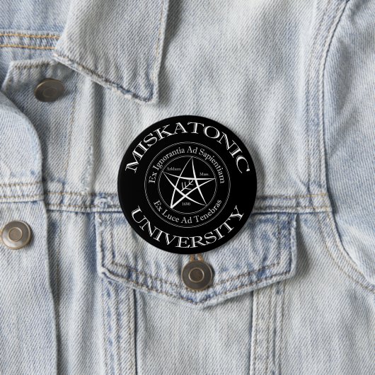 Miskatonic University Button (In situ)