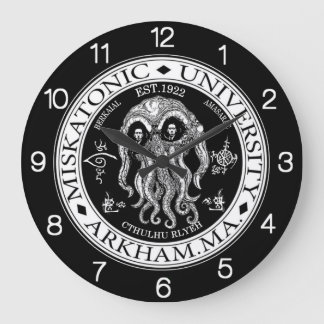 Miskatonic University CTHULHU HP LOVECRAFT CLOCK Grote Klok