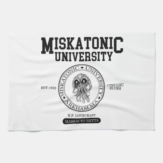 Miskatonic University CTHULHU lovecraf Towel Theedoek (Horizontaal)