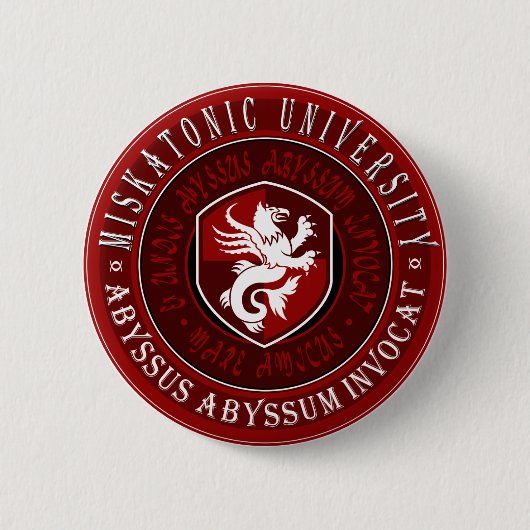 Miskatonic University Great Seal - Button (Voorkant)