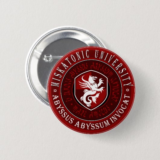 Miskatonic University Great Seal - Button (Voorkant /achterkant)